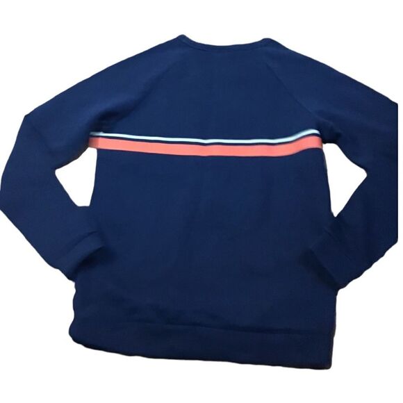 Onia Sweater Dave Raglan Sleeve Crew Neck Sweatshirt Deep Navy size Small - Picture 4 of 12